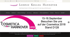 Desktop Screenshot of leibnizkolleghannover.de